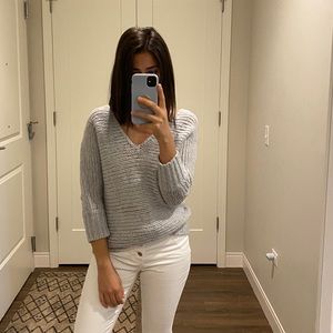 American Eagle Gray Knit Sweater